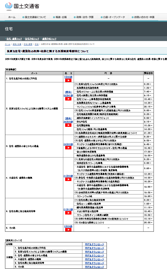 【国交省より】「良質な住宅・建築物の取得・改修に関する支援制度等説明会」 についてのホームページを開設します！